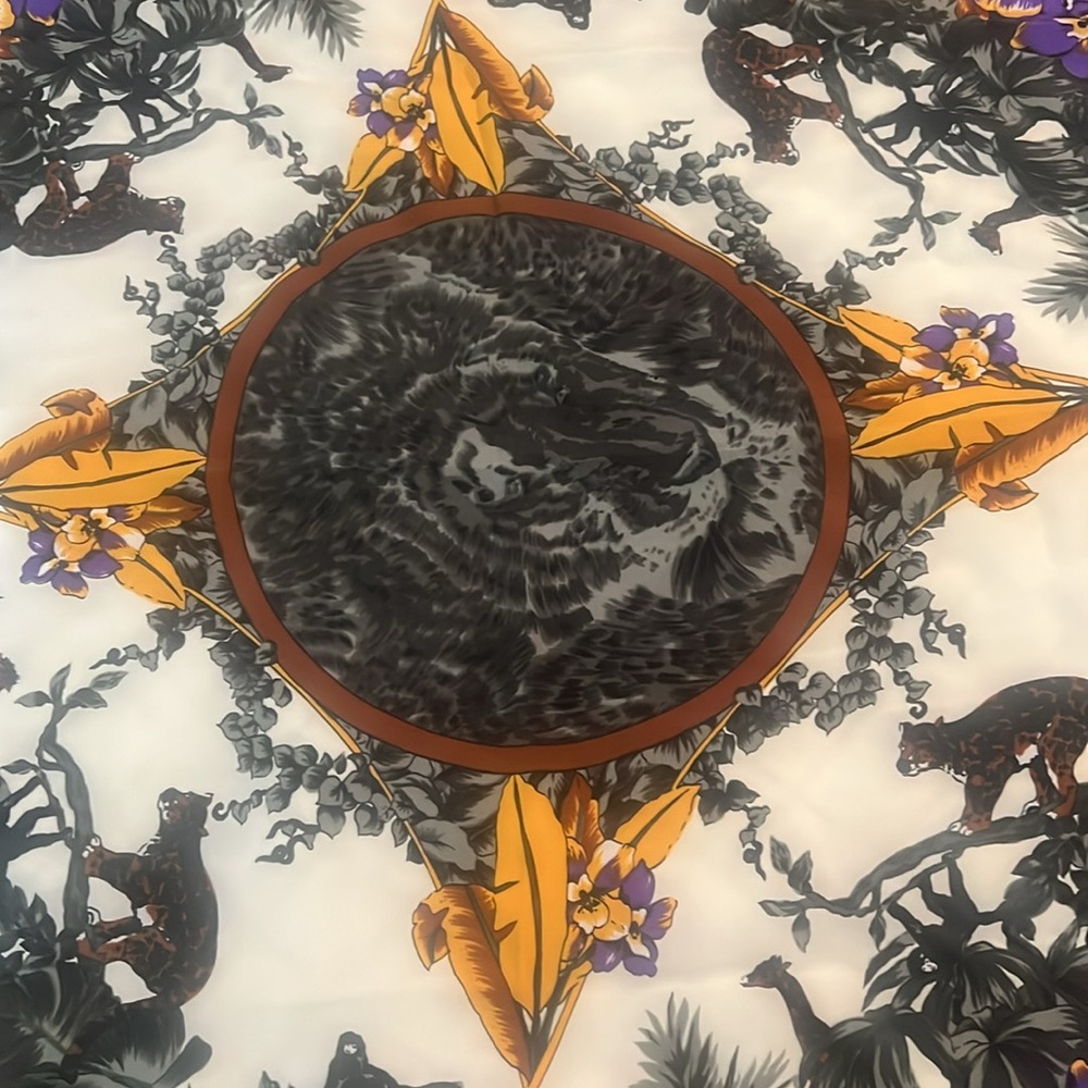Fashions Floral Silk Scarf - Picture 4 of 4